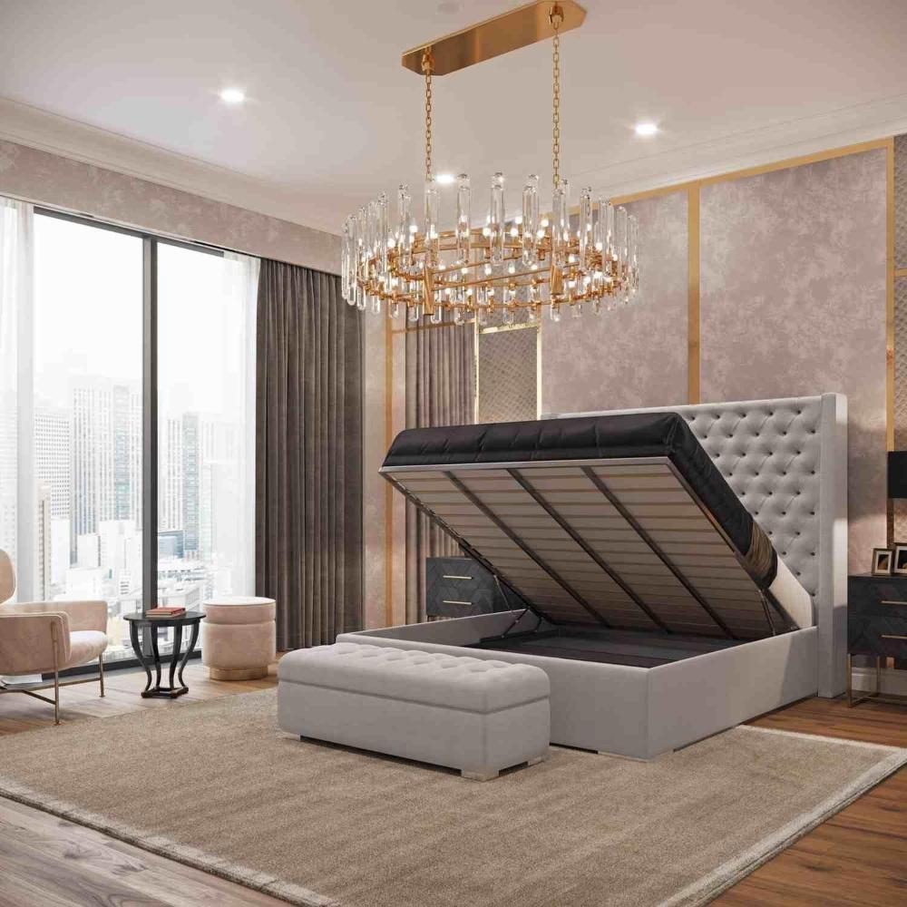 Nina Wingback Bed - Comfy Sleeps Home