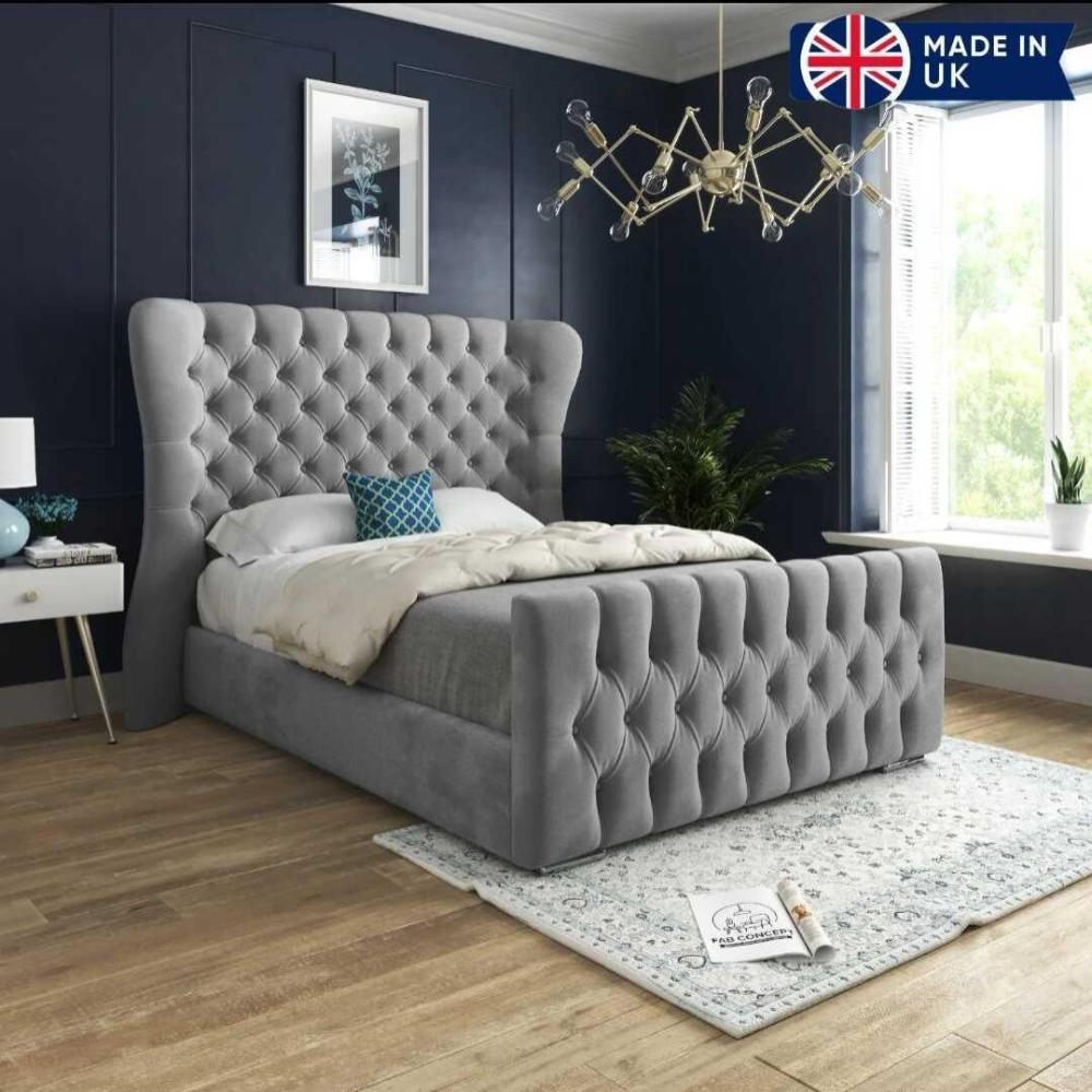 Oxford Wingback Bed - Comfy Sleeps Home