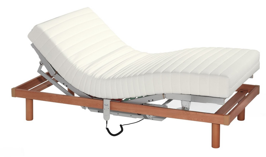 Mattresses for Adjustable Beds on a wooden frame.