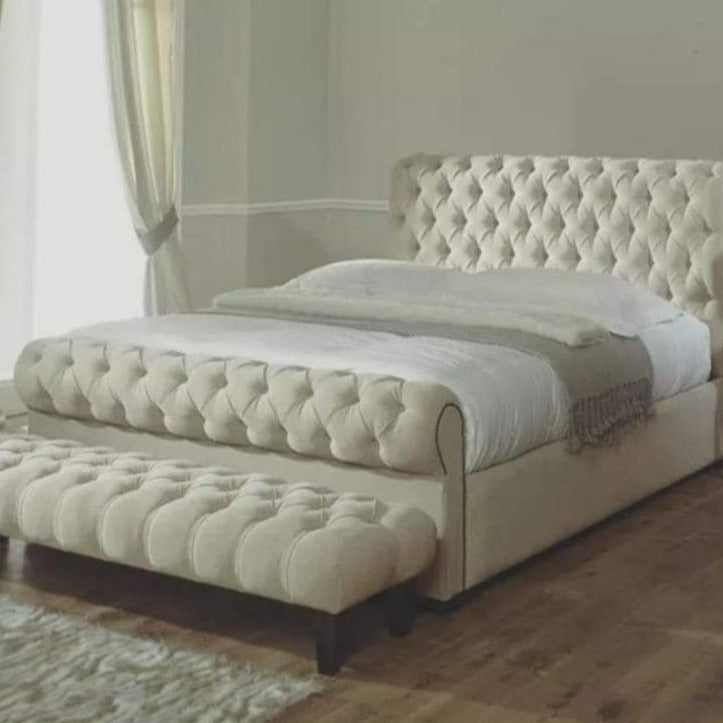 Toronto Chesterfield Sleigh Double Bed