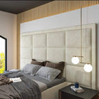 Brick Wall Panelling TV Bed - Comfy Sleeps Home