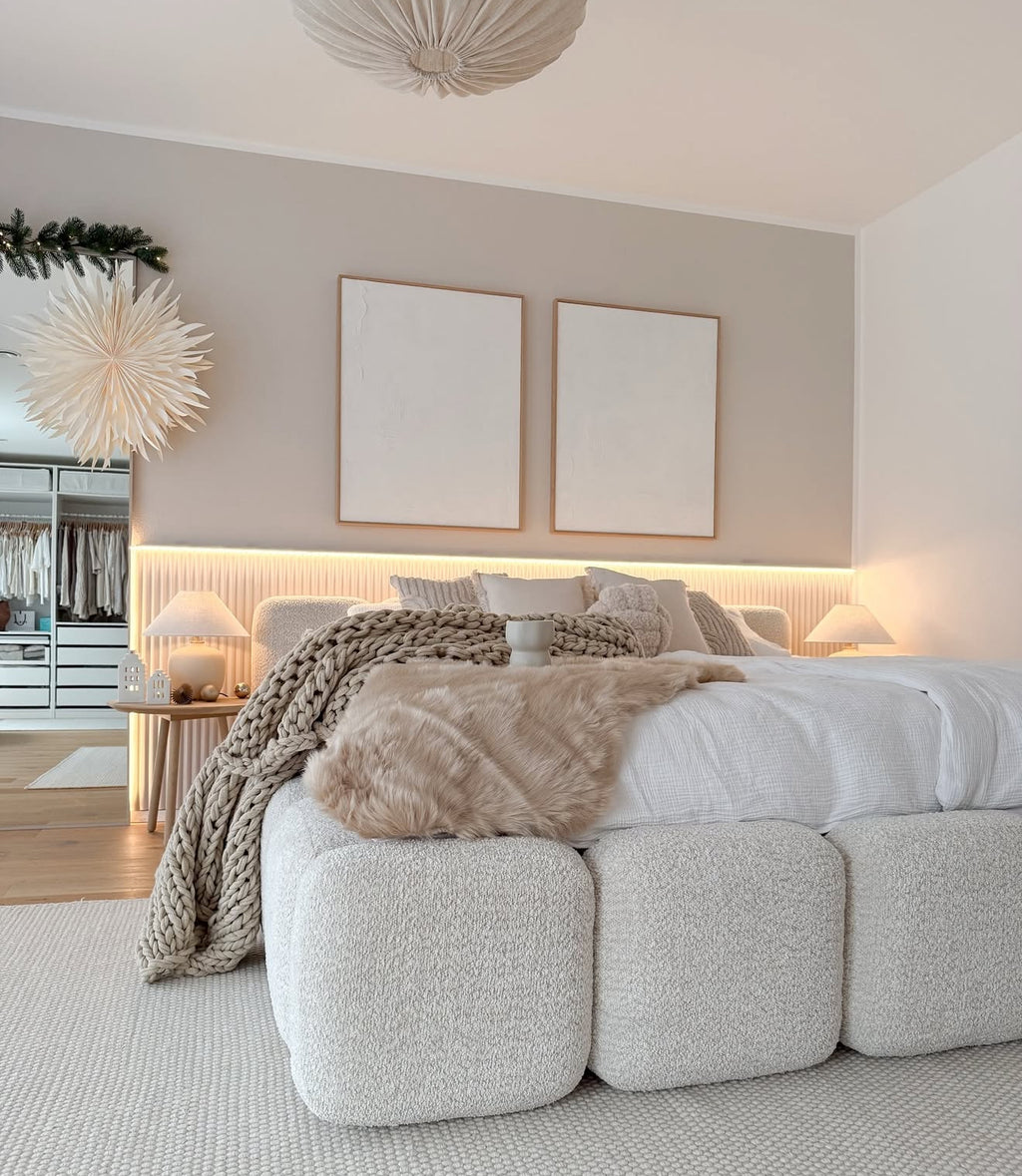 Cloud Boucle Fabric Bed