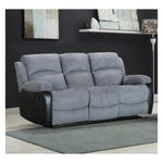 Mid Grey Fabric Recliner - Comfy Sleeps Home