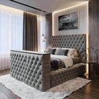 Walton Velvet Electronic TV Bed