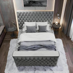 Walton Velvet Electronic TV Bed